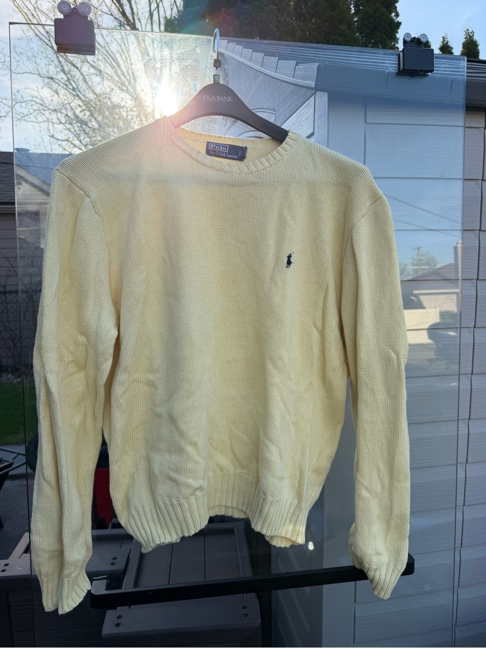 Polo by Ralph Lauren Men’s Butter Yellow Crewneck Sweater